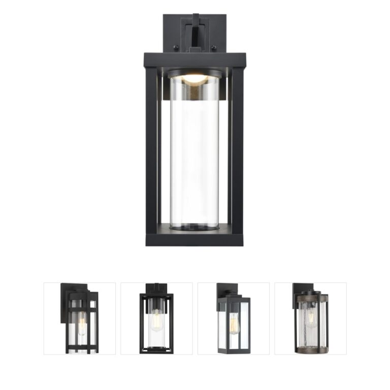 Millennium Lighting Dumont 16-Inch Powder Coated Black LED Outdoor Wall Sconce