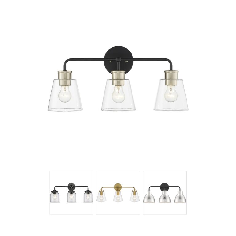 Millennium Lighting Cameron 3-Light Vanity with Clear Glass