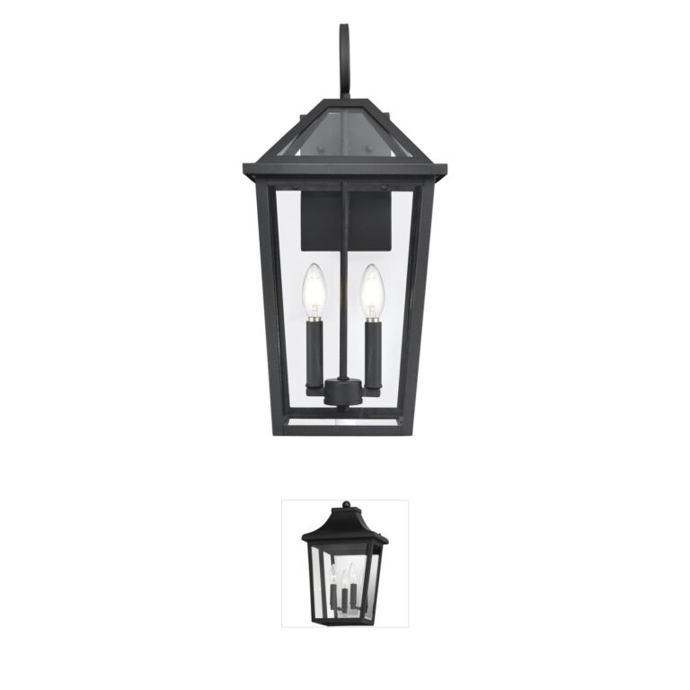 Millennium Lighting Eston 2-Light Textured Black Outdoor Wall Sconce