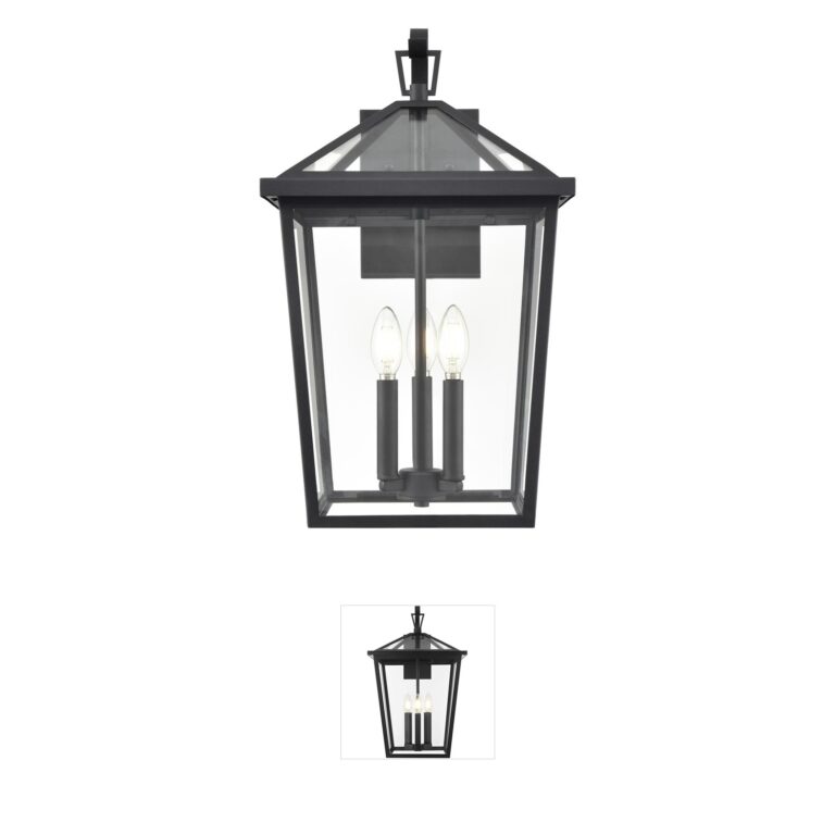 Millennium Lighting Mensun 3-Light Textured Black Outdoor Wall Sconce