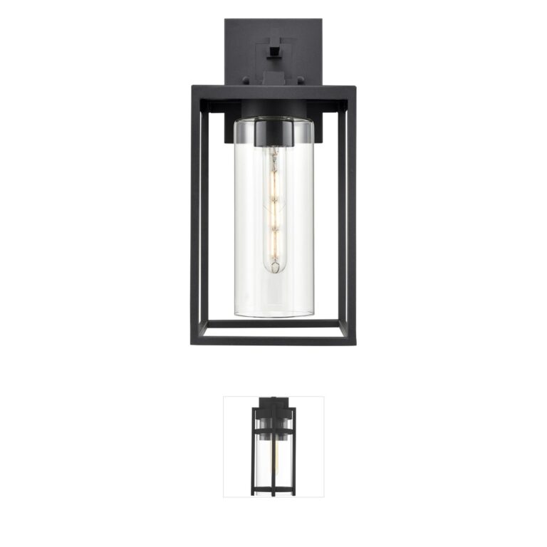 Millennium Lighting Ellway Textured Black 16-Inch Outdoor Wall Sconce