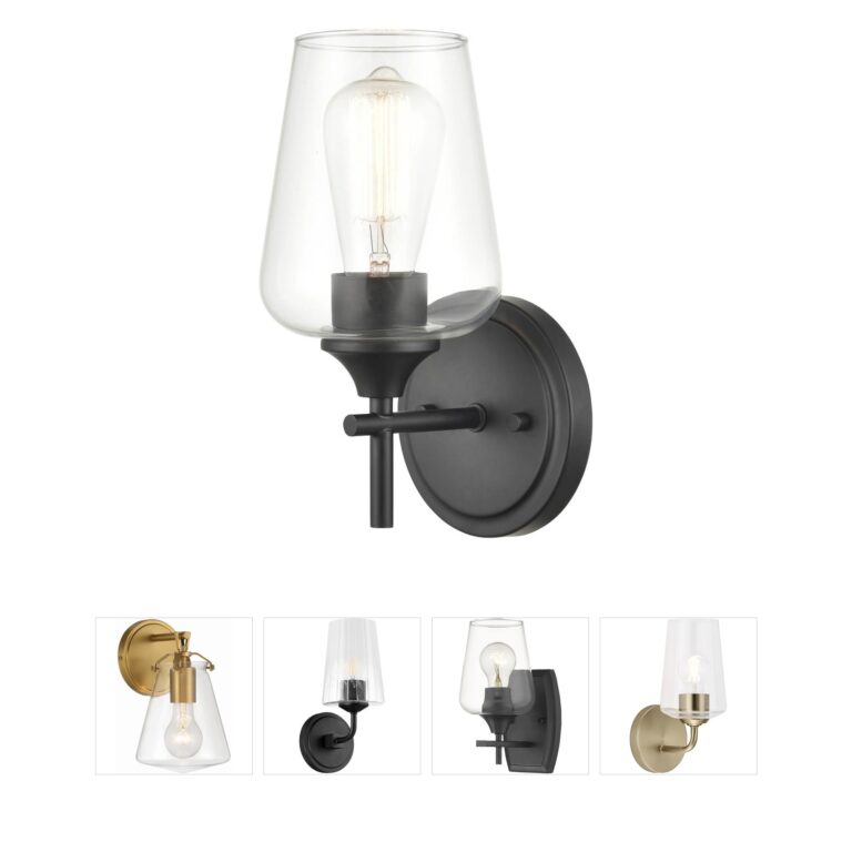 Millennium Lighting Ashford Clear Glass Wall Sconce