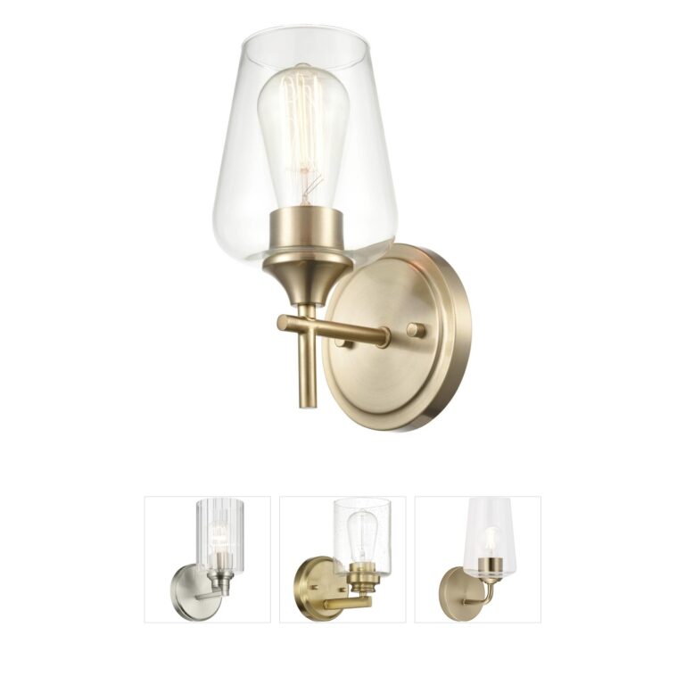 Millennium Lighting Ashford Clear Glass Wall Sconce