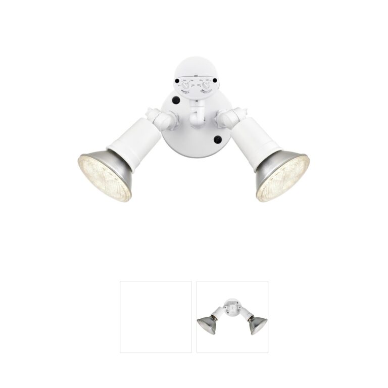 Millennium Lighting Twin Head Basic Aluminum Motion Sensor Flood Light