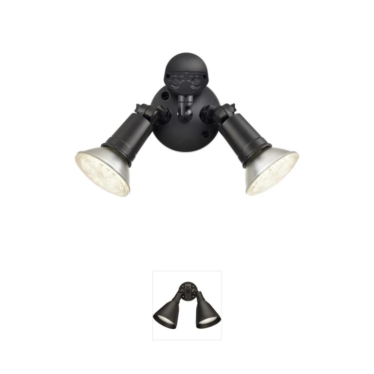 Millennium Lighting Twin Head Basic Aluminum Motion Sensor Flood Light