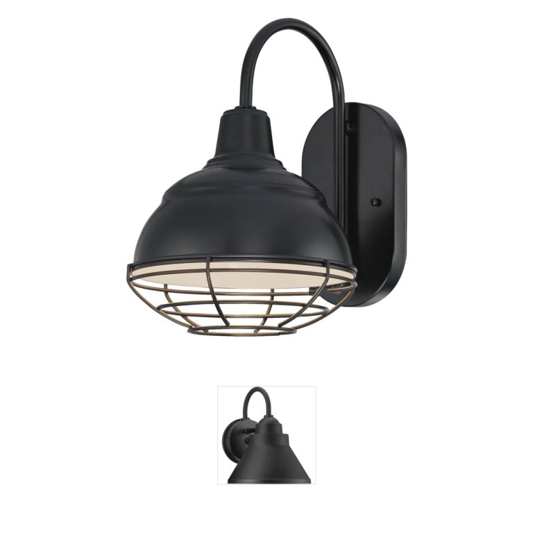 Millennium Lighting R Series 8-Inch Satin Black Metal Outdoor Wall Bracket