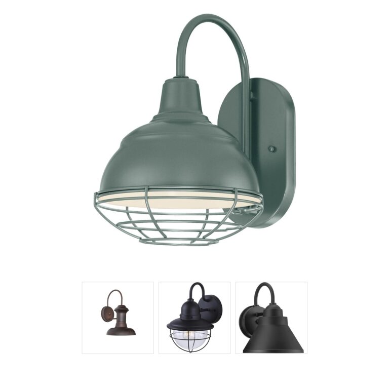 Millennium Lighting R Series Satin Green Metal Outdoor Wall Bracket
