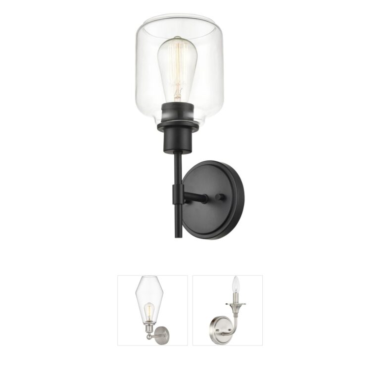 Millennium Lighting Asheville Matte Black 1-Light Wall Sconce