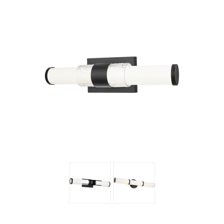 Z-Lite Egon 18-Inch Matte Black Integrated LED Vanity Light