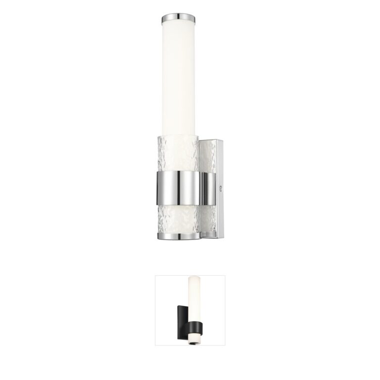 Z-Lite Egon Chrome Integrated LED Modern Wall Sconce