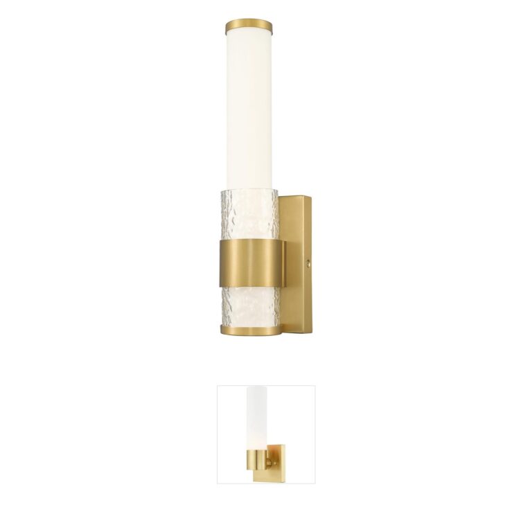 Z-Lite Egon Modern Gold Steel LED Wall Sconce