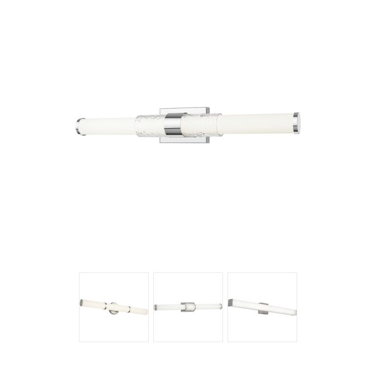 Z-Lite Egon Chrome Steel LED Adjustable CCT Vanity Light