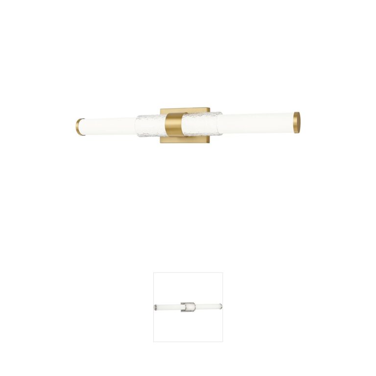 Z-Lite Egon Modern Gold LED Steel Vanity Light