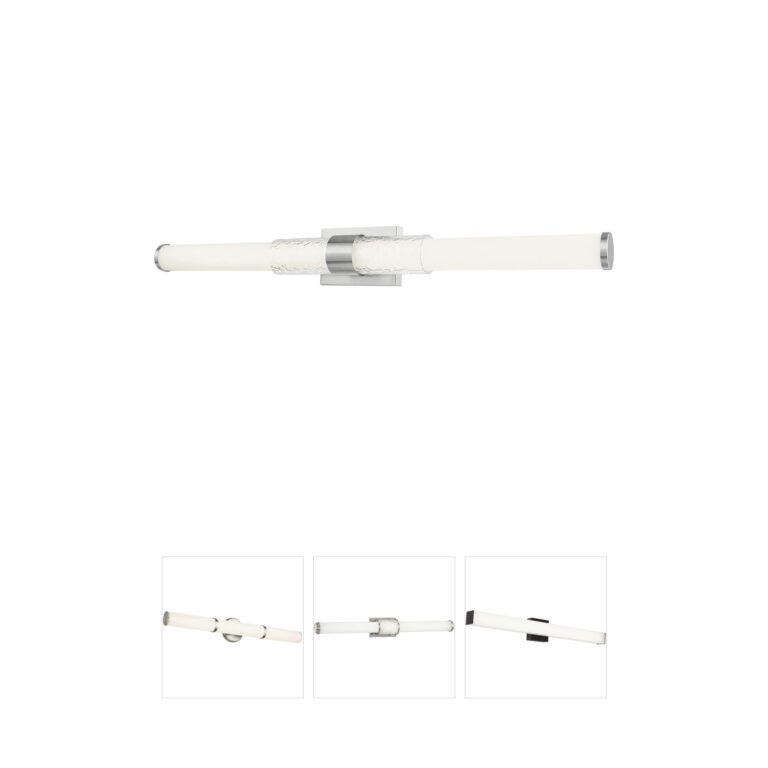 Z-Lite Egon Brushed Nickel LED Steel Bath Vanity Light