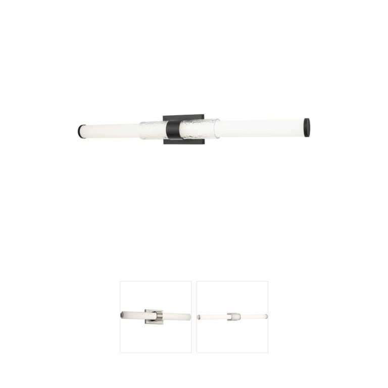 Z-Lite Egon 40" Matte Black Steel LED Vanity Light