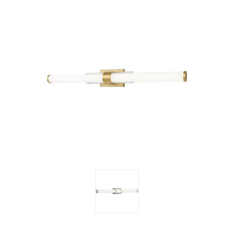 Z-Lite Egon 40-Inch Modern Gold LED Steel Bathroom Vanity Light