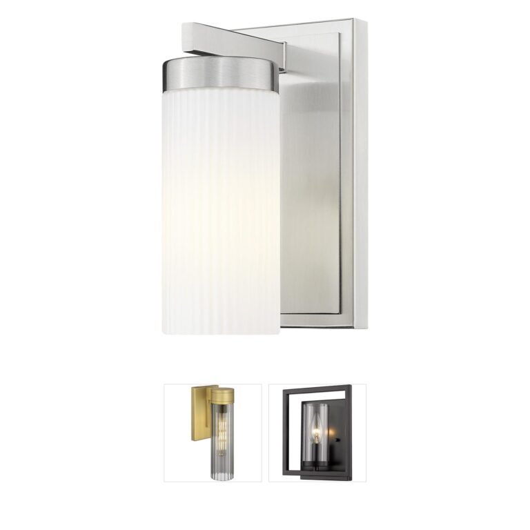 Z-Lite Danica 1-Light Brushed Nickel Steel Wall Sconce