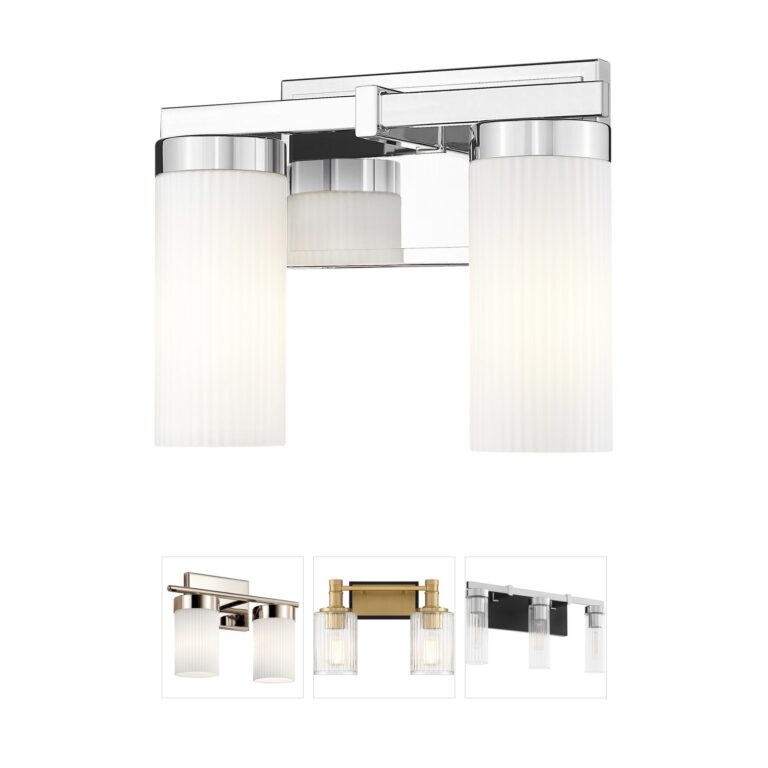 Z-Lite Danica 2-Light Chrome Steel Vanity Light