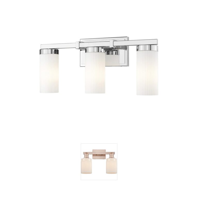 Z-Lite Danica 3-Light Chrome Steel Bathroom Vanity Light