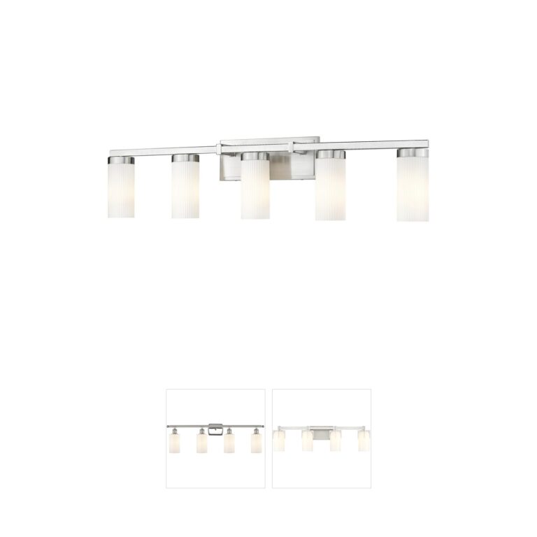Z-Lite Danica 5-Light Brushed Nickel Steel Vanity Light
