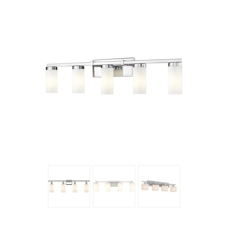 Z-Lite Danica 5-Light Chrome Steel Bath Vanity