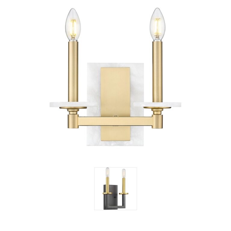 Z-Lite Kaden 2-Light Modern Gold Steel Wall Sconce
