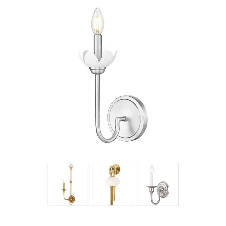 Z-Lite Allistair 1-Light Brushed Nickel Steel Wall Sconce
