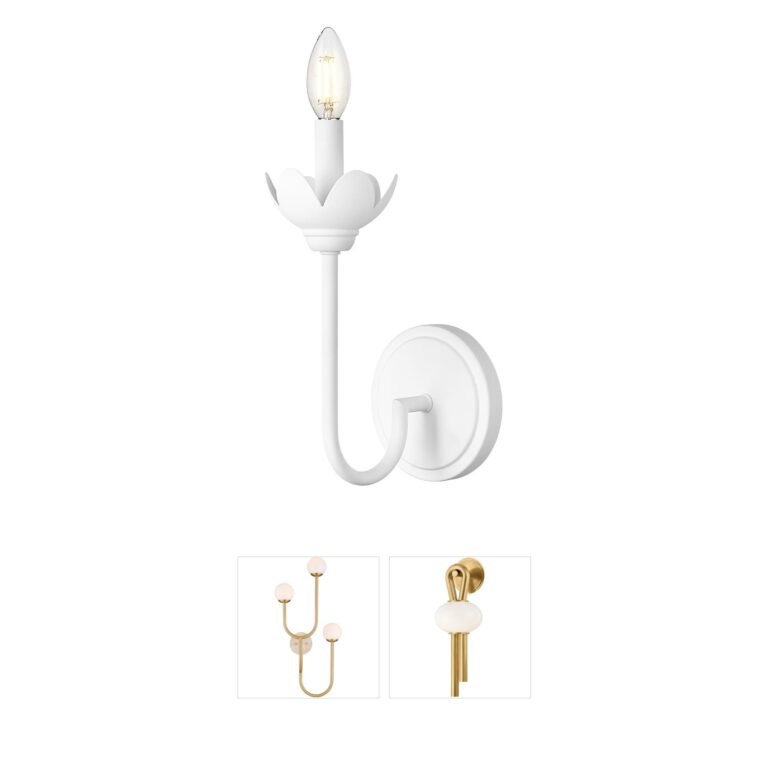 Z-Lite Allistair Textured White Steel Wall Sconce