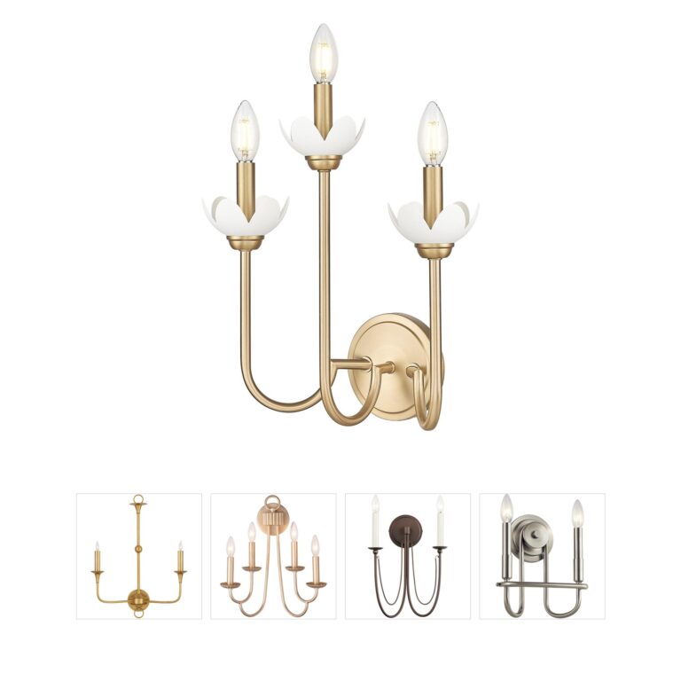 Z-Lite Allistair 3-Light Modern Gold Steel Wall Sconce
