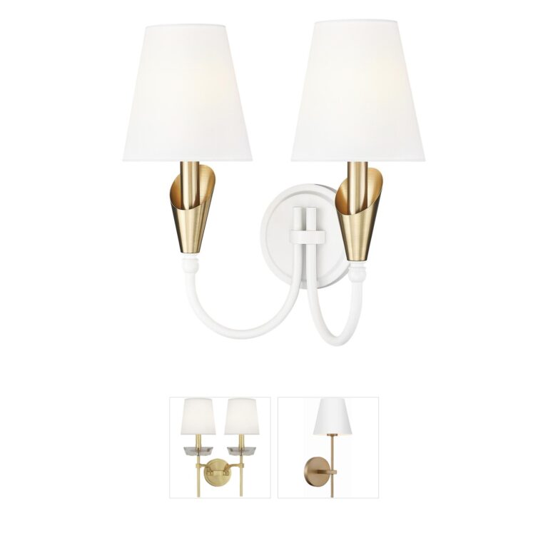 Z-Lite Claudelle Steel 2-Light Wall Sconce