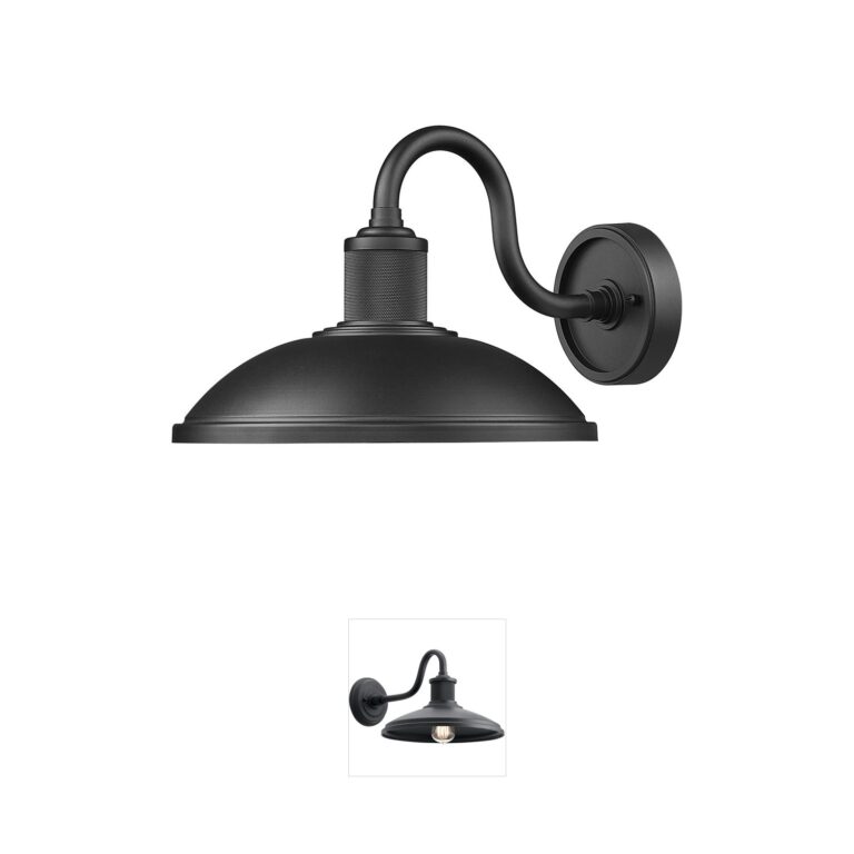 Z-Lite RLM Sand Black Aluminum Outdoor Wall Light