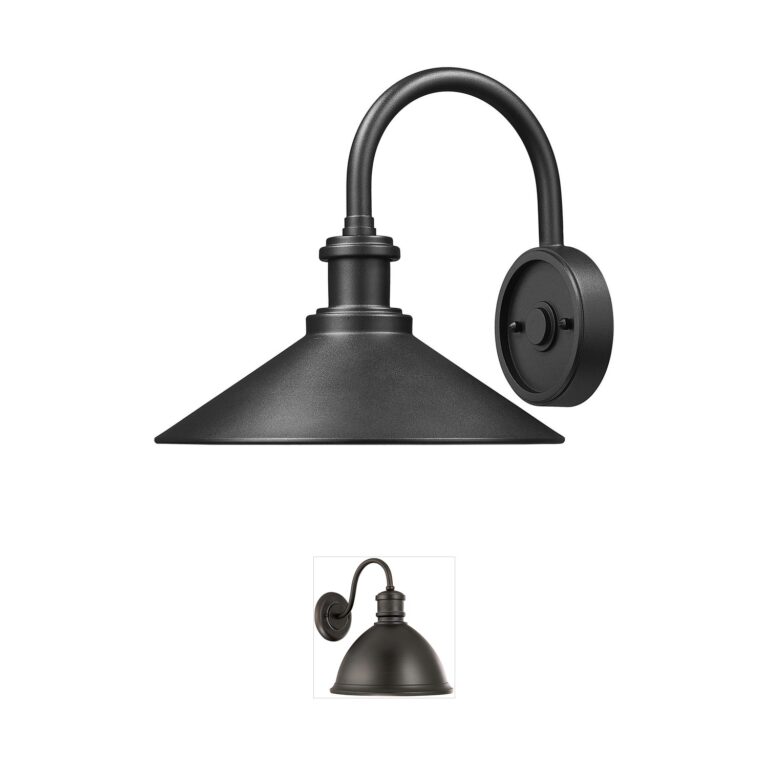 Z-Lite RLM Sand Black Aluminum Outdoor Wall Light