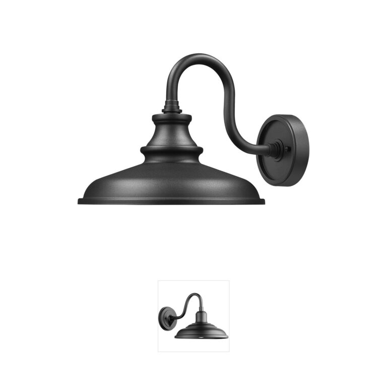 Z-Lite RLM Sand Black Aluminum Outdoor Wall Light