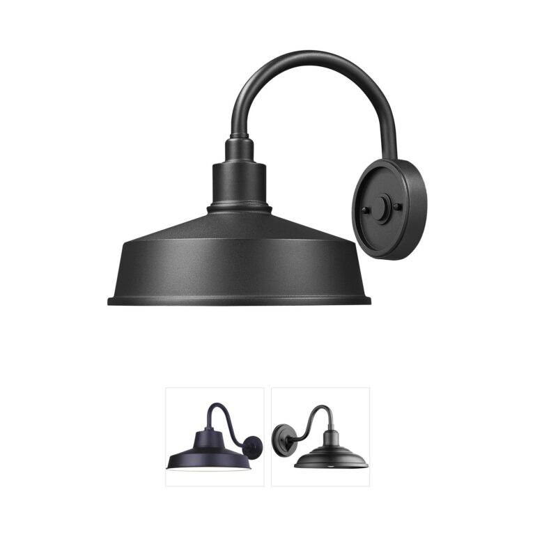 Z-Lite RLM Sand Black Aluminum Outdoor Wall Light