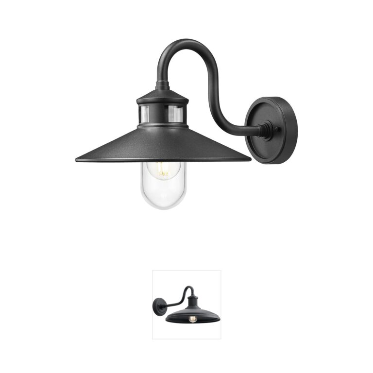 Z-Lite RLM Collection Sand Black Aluminum Outdoor Wall Light