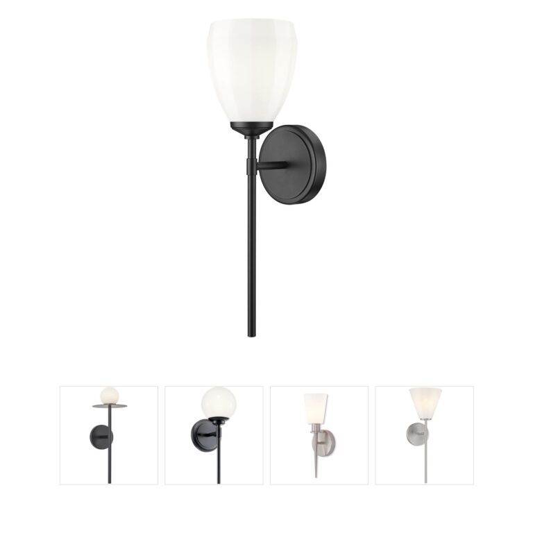 Z-Lite Oren Matte Black Steel 1-Light Wall Sconce