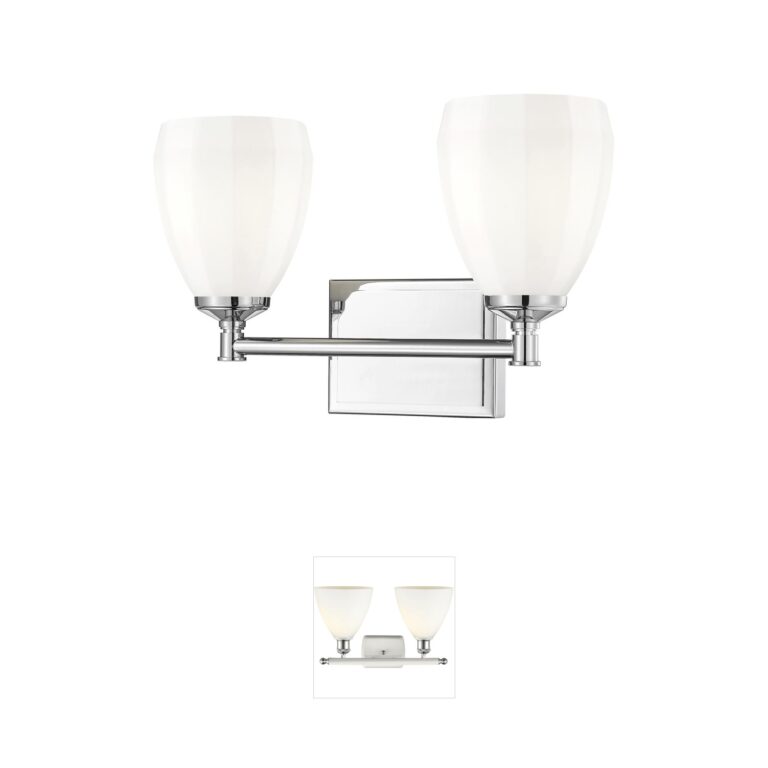 Z-Lite Oren 2-Light Chrome Steel Bathroom Vanity Light