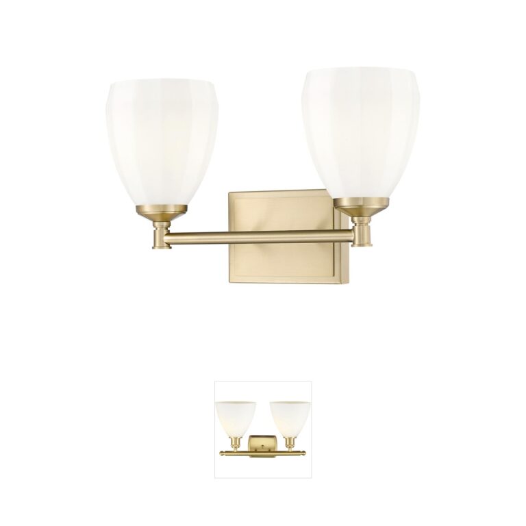 Z-Lite Oren 2-Light Modern Gold Steel Vanity Light