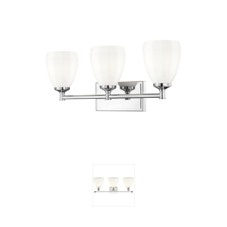 Z-Lite Oren 3-Light Chrome Steel Bathroom Vanity Light