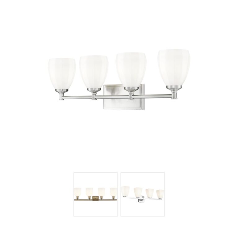 Z-Lite Oren 4-Light Steel Brushed Nickel Vanity Light