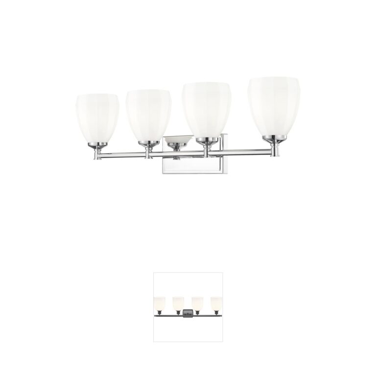 Z-Lite Oren 4-Light Chrome Steel Bathroom Vanity Light