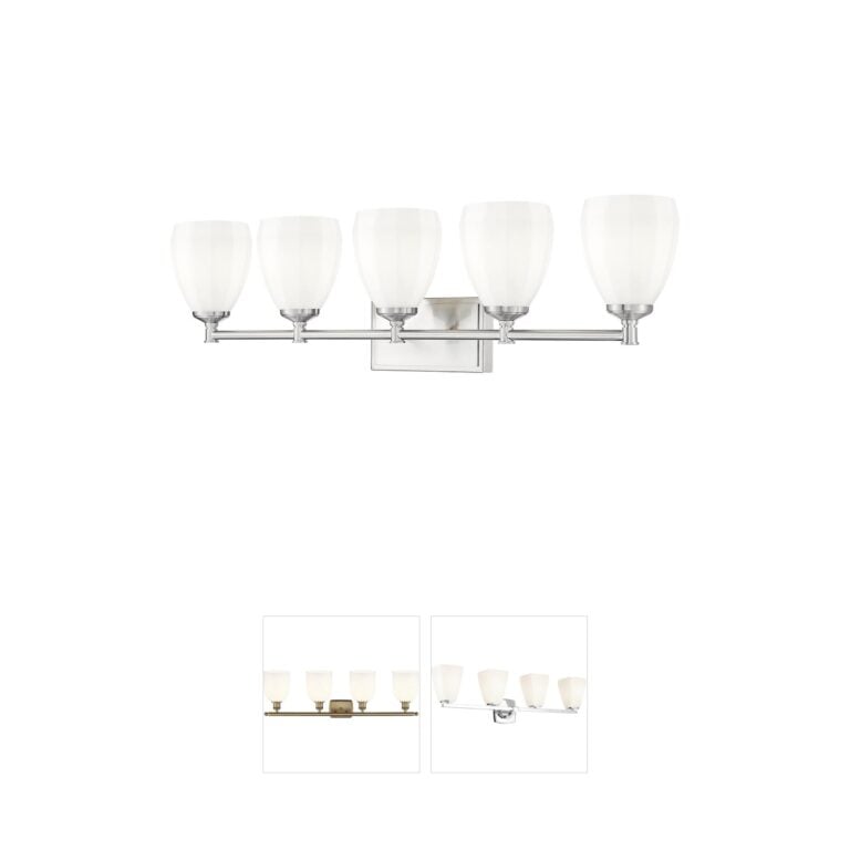 Z-Lite Oren 5-Light Brushed Nickel Steel Bathroom Vanity