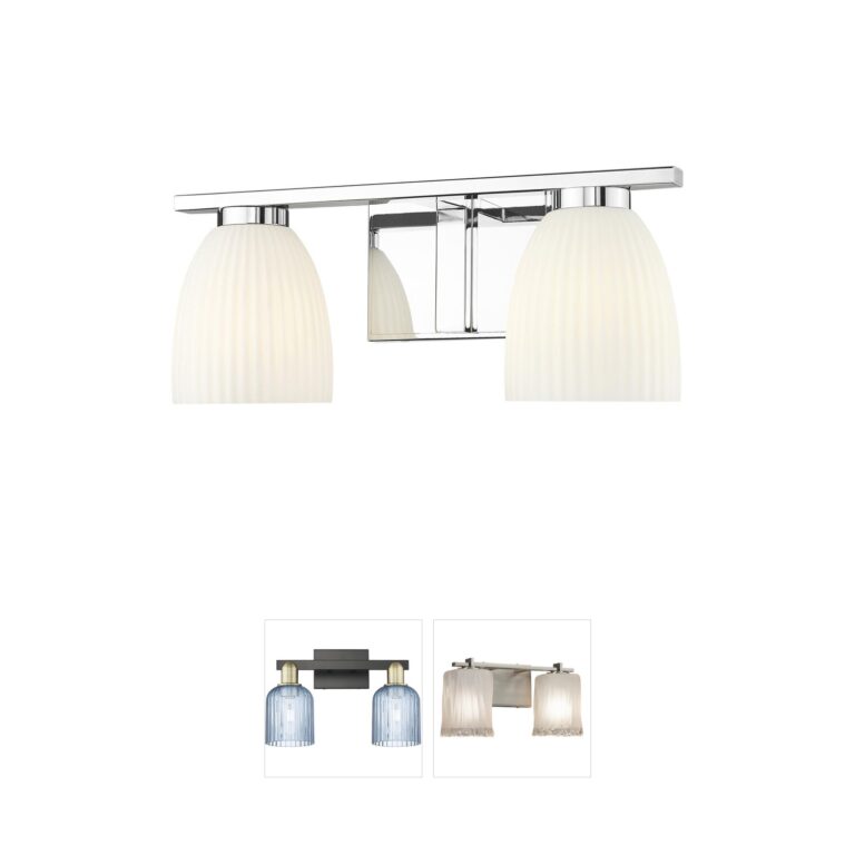Z-Lite Naya 2-Light Chrome Steel Bathroom Vanity Light