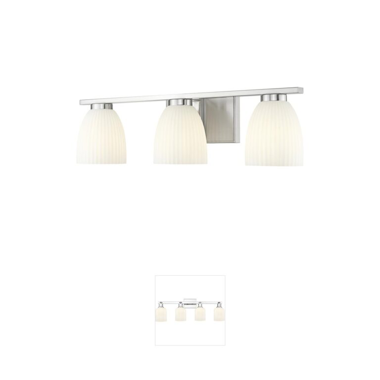Z-Lite Naya 3-Light Steel Vanity Light