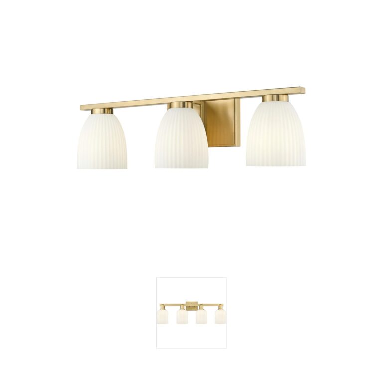 Z-Lite Naya 3-Light Modern Gold Steel Vanity Light