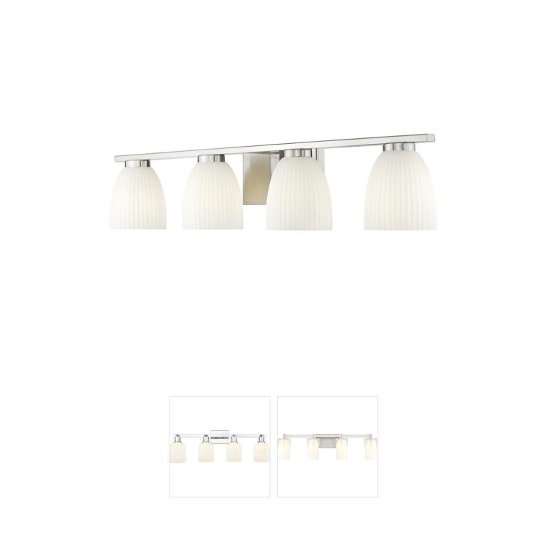 Z-Lite Naya 32-Inch 4-Light Brushed Nickel Steel Vanity Light