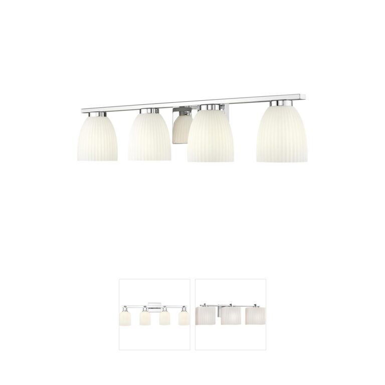 Z-Lite Naya 4-Light Chrome Steel Bath Vanity Light