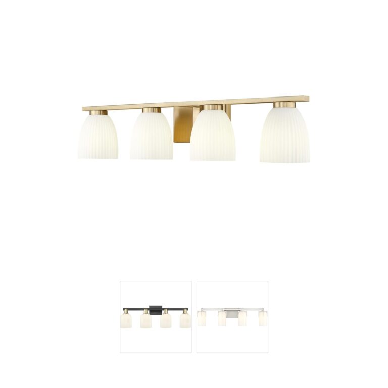 Z-Lite Naya 4-Light Modern Gold Steel Vanity Light
