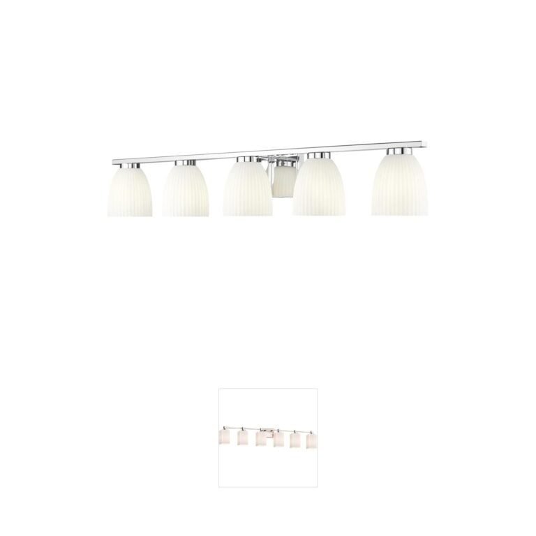 Z-Lite Naya 5-Light Steel Bathroom Vanity Light