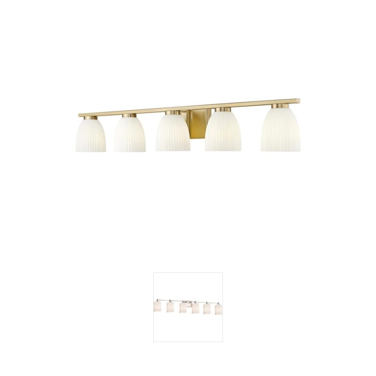 Z-Lite Naya 5-Light Modern Gold Steel Vanity Light